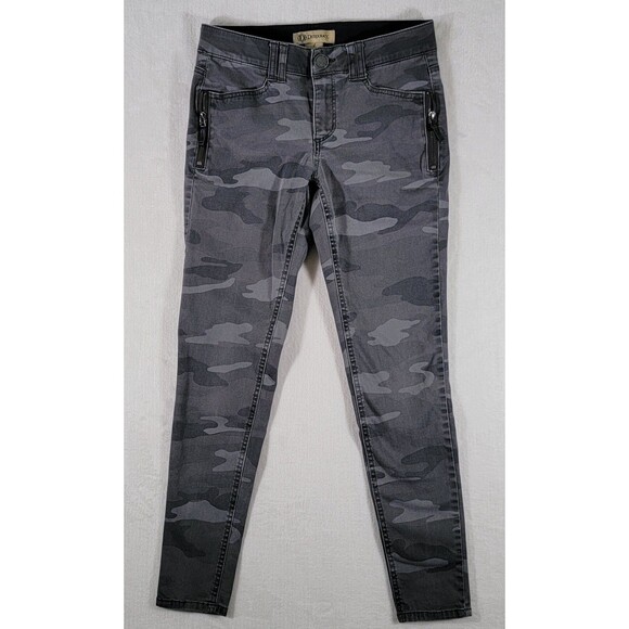 DEMOCRACY Ab Technology Women's Size 4 Gray Camo Print Mid Rise Stretch Jeans - Picture 1 of 14
